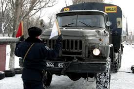 З Чернігова до Києва виїхало 7 вантажівок внутрішніх військ