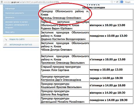 Заместитель Махницкого Баганец, уже пристроил сына в прокуратуре Киева