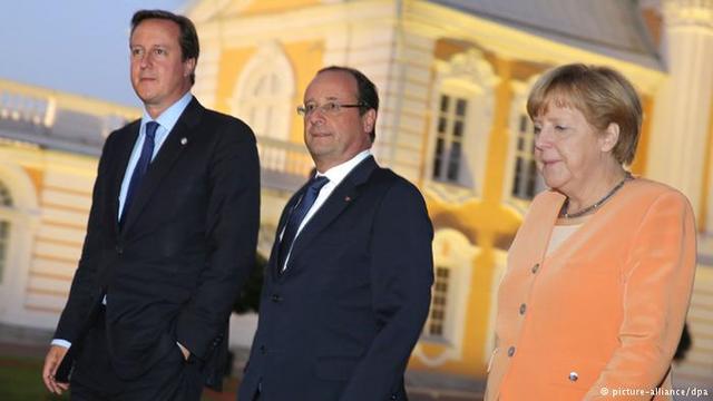 Меркель, Кэмерон и Олланд решили с 22 июля изменить европейскую позицию по РФ