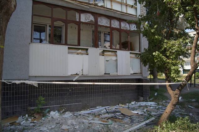 Луганск разрушенный. Фото