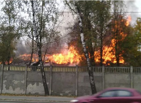 В Пскове горела воинская часть, солдаты которой воюют в украинском Донбассе