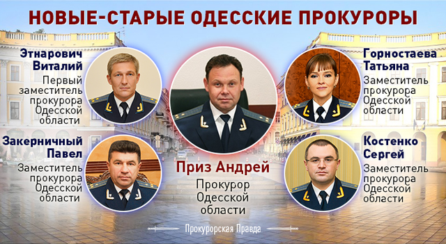КТО СЕЛ В КРЕСЛА ЛЮСТРИРОВАННЫХ ОДЕССКИХ ПРОКУРОРОВ?