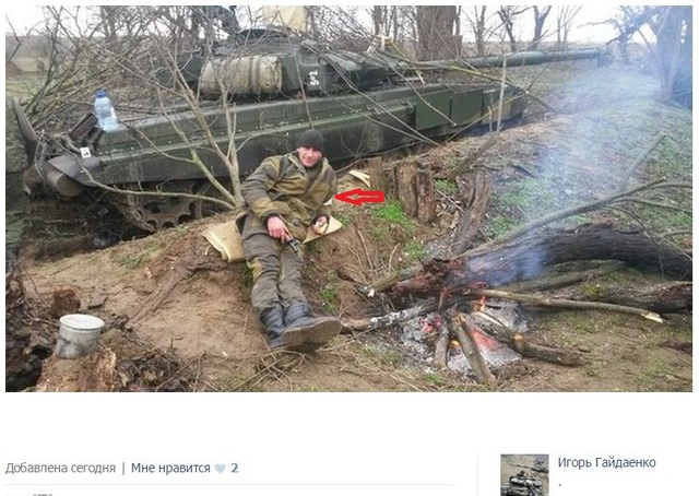 Танки 18-й отдельной мотострелковой бригады из Чечни в Украине