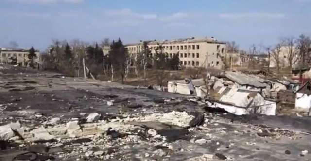 Опубликована видеозапись полностью разрушенного поселка Пески (ВИДЕО)