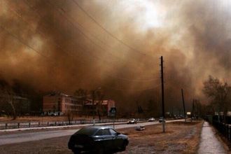 В России от стихийных пожаров сгорел целый город: видеофакт