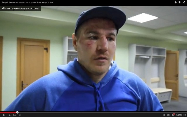 Побитий "російський богатир" зізнався, як Усик брутально зруйнував його плани