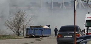 В Киеве горел речной порт