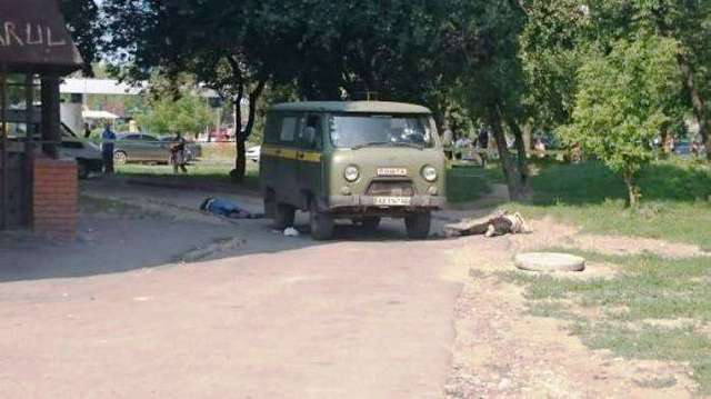 Опубликованы фото с места расстрела инкассаторов в Харькове (ФОТО)