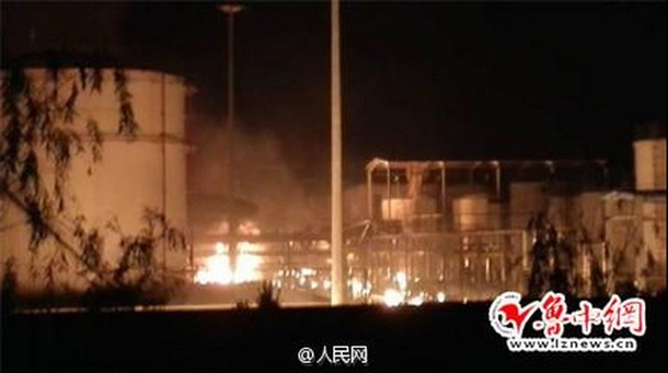 Новый техногенный удар. В Китае взорвался химический завод