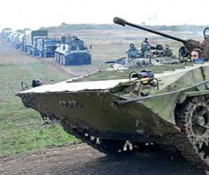 Боевики «ЛНР» свозят боевую технику под Дебальцево