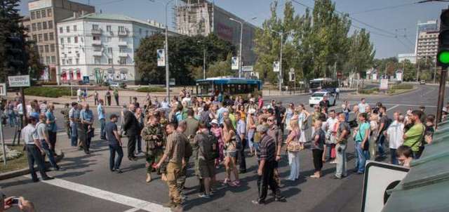 Появилось видео митинга в поддержку Пургина в Донецке