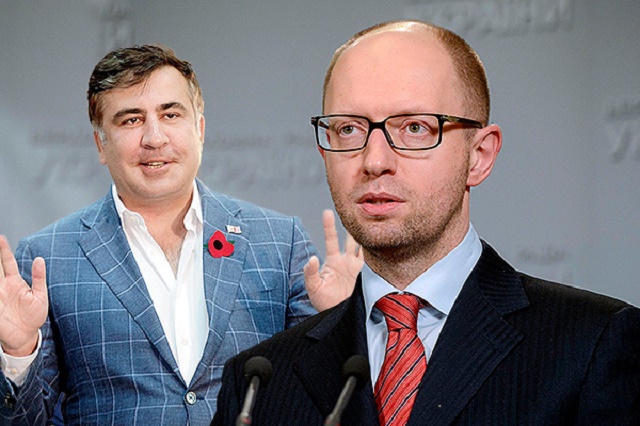 Почему столкнулись Яценюк и Саакашвили