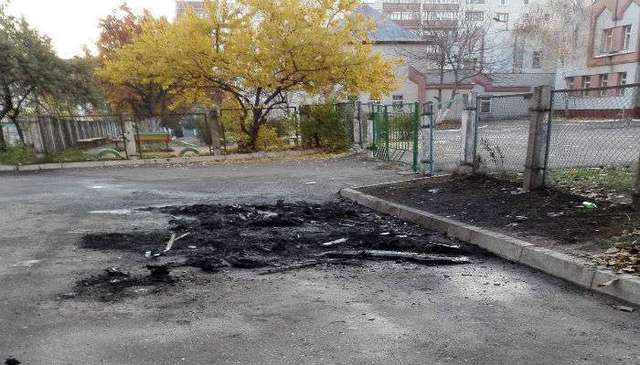 В Ровно снова горел Porsche Cayenne (ВИДЕО)