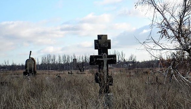 Как выглядит Иверское кладбище возле разрушенного донецкого аэропорта