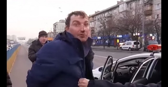Відео. Кримський виродок збив молодого хлопця у Києві
