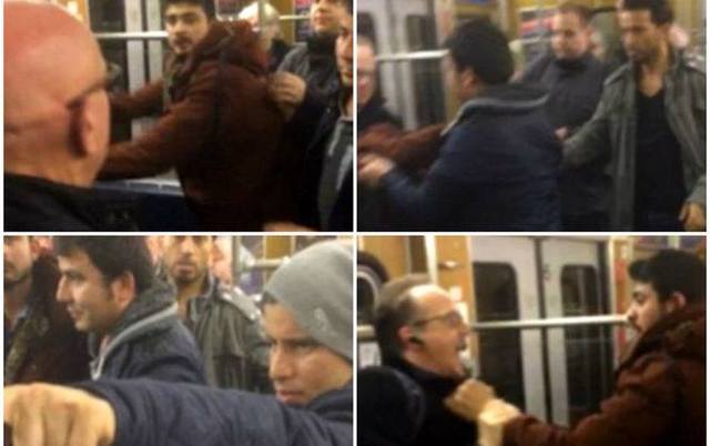 В метро Мюнхена мигрантам не дали приставать к женщине: видео