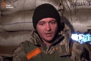 Заслуженный артист Украины стал пулеметчиком в зоне АТО: видеофакт