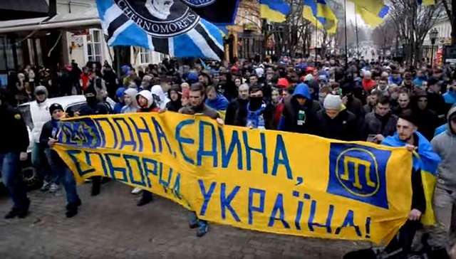 В Одессе прошло громкое шествие за единую Украину