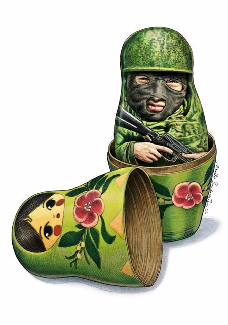 Два года назад российская «троянская матрешка» начала агрессию Кремля на Донбассе