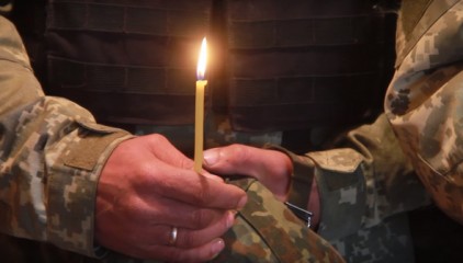 Бойцы поздравили украинцев с Пасхой: Давайте будем отважными, враг не пройдет