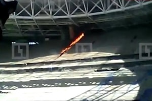 ЧМ-2018. В России рабочие подожгли строящийся стадион за 34 млрд: видео происшествия