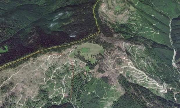 Супутник показав “голі” Карпати на кордоні Закарпаття та Румунії