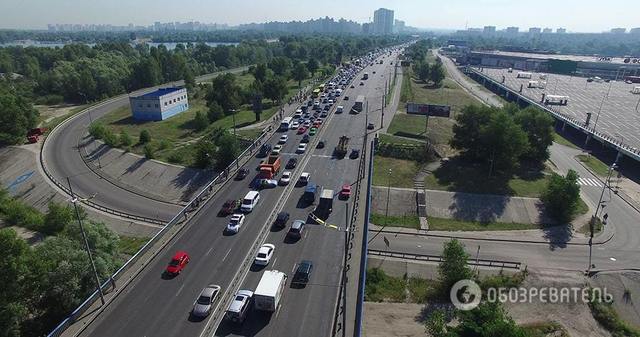 Рекордная пробка на Троещине