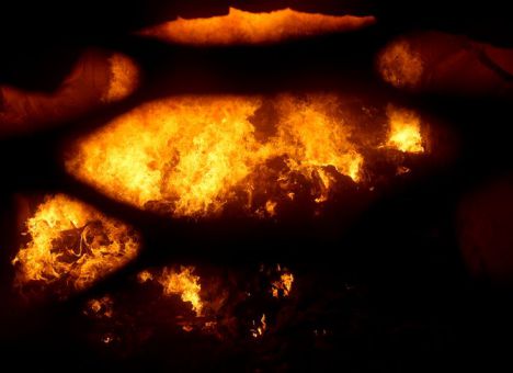 Горит военный полигон на Черниговщине