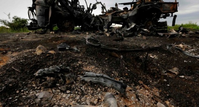 Березовская: под Мариуполем уничтожен КамАЗ, везший оккупантов на ротацию