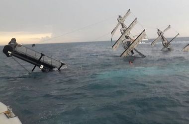 В сети появилось видео крушения туристического судна возле берегов Турции