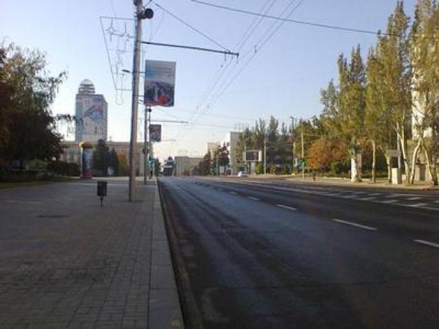 "Русский мир" в Донецке: пустые улицы и российские «отпускники» с рюкзаками