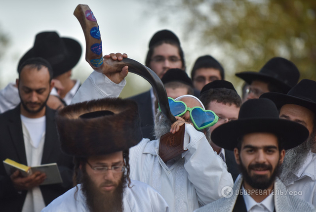 Хасиды в Умани шумно отпраздновали Новый год