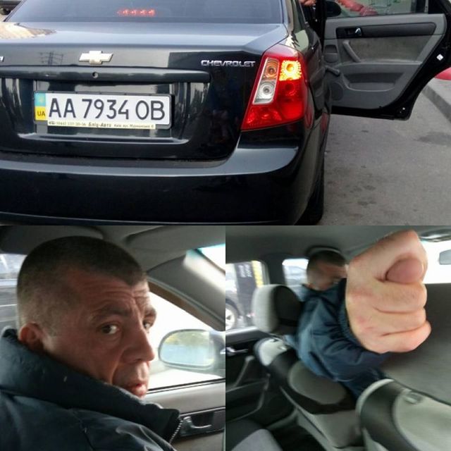 В Киеве таксист набросился на женщину с ребенком