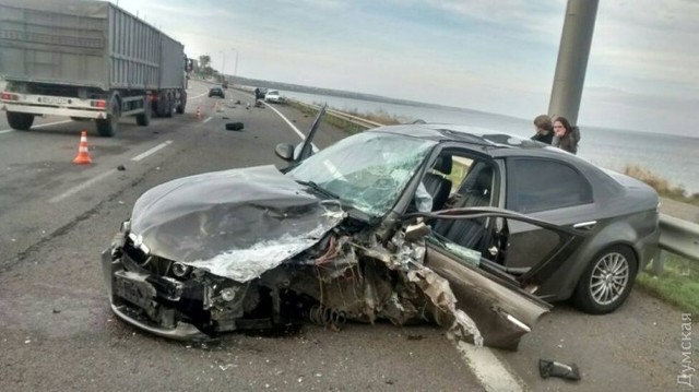 В результате аварии на Киевской трассе погиб водитель