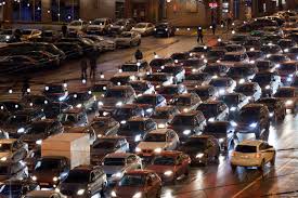 Киев парализован 9-бальными пробками