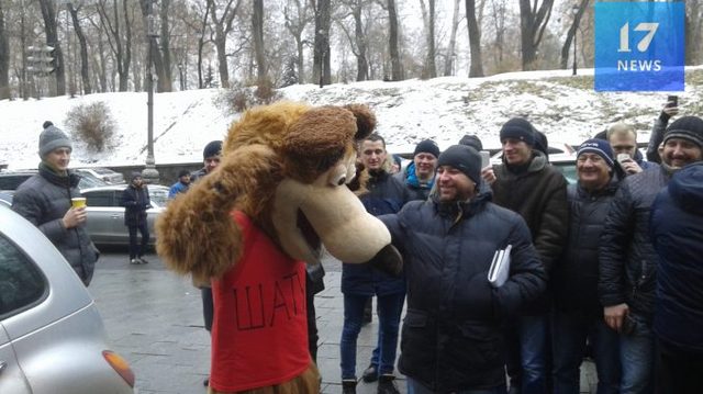 В центре Киева замечен медведь-шатун