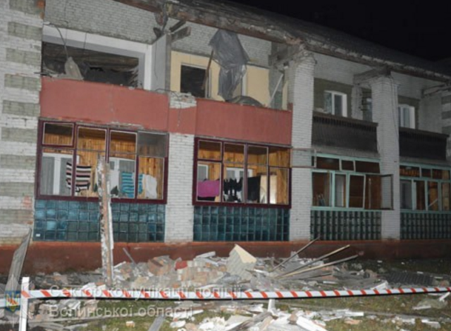 На Волыни взлетел на воздух двухэтажный жилой дом