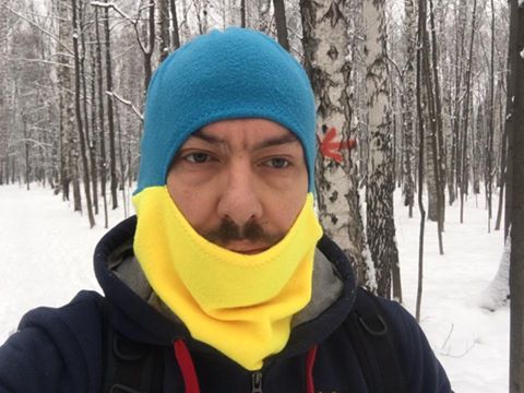 Український журналіст потішив мережу патріотичним фото з РФ