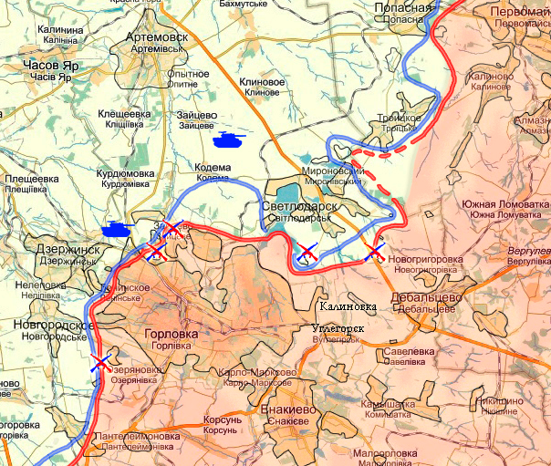 На відбитих у окупантів позиціях Світлодарської дуги знайшли російську їжу та шеврони