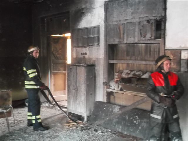 В школе Кривого Рога произошел страшный пожар