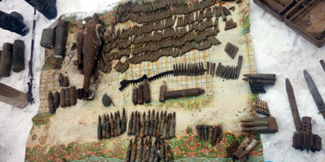 Житель села на Волыни хранил арсенал боеприпасов Первой и Второй мировых войн