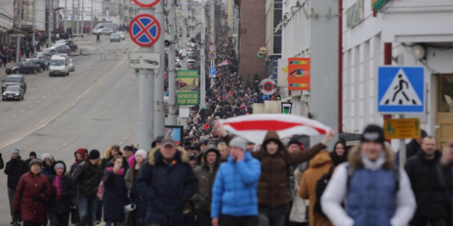 В Беларуси прошли многотысячные митинги против налога «на тунеядство»