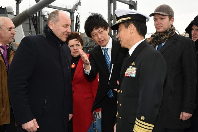 Парубій на японському флагмані: Наш спільний ворог – путінська Росія. ФОТО