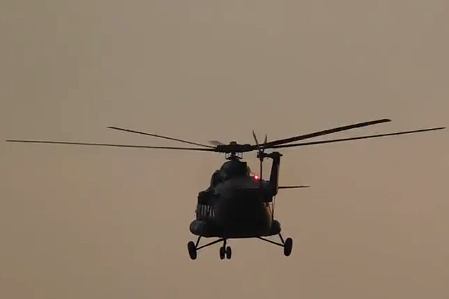 Вертолет ВСУ приземлился прямо в центре Чернигова, чтобы забрать генерала