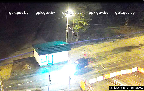 Автомобиль с вооруженными людьми пытался прорваться из Украины в Беларусь