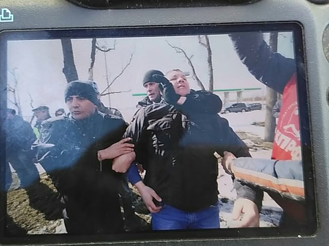 В Петербурге начались задержания участников акции протеста в поддержку дальнобойщиков