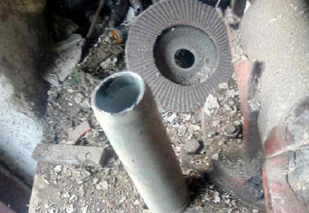 Под Донецком двое мужчин пытались распилить снаряд и подорвались