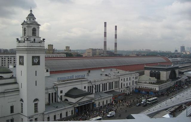В Москве горел Киевский вокзал
