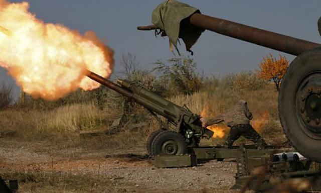 Появилось уникальное видео позиций российской артиллерии под Донецком