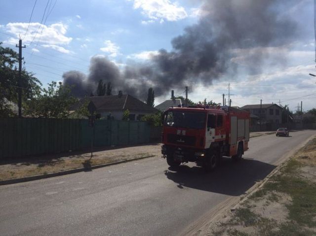 В Днепре возник пожар на металлургическом заводе